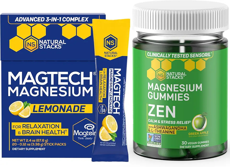 Magnesium Drink Mix + Magnesium Gummies Bundle D508369
