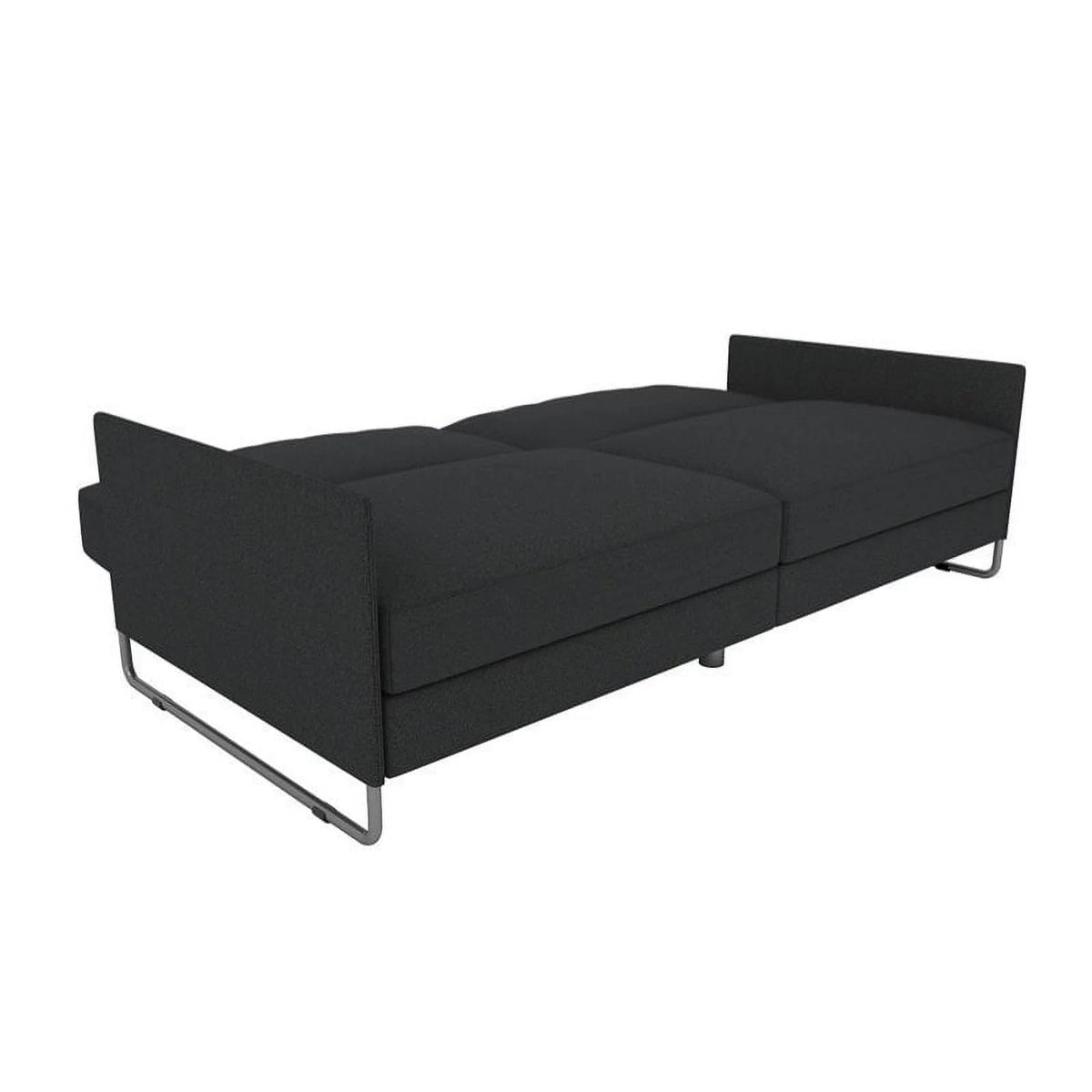 Grey Linen Convertible Futon B714893