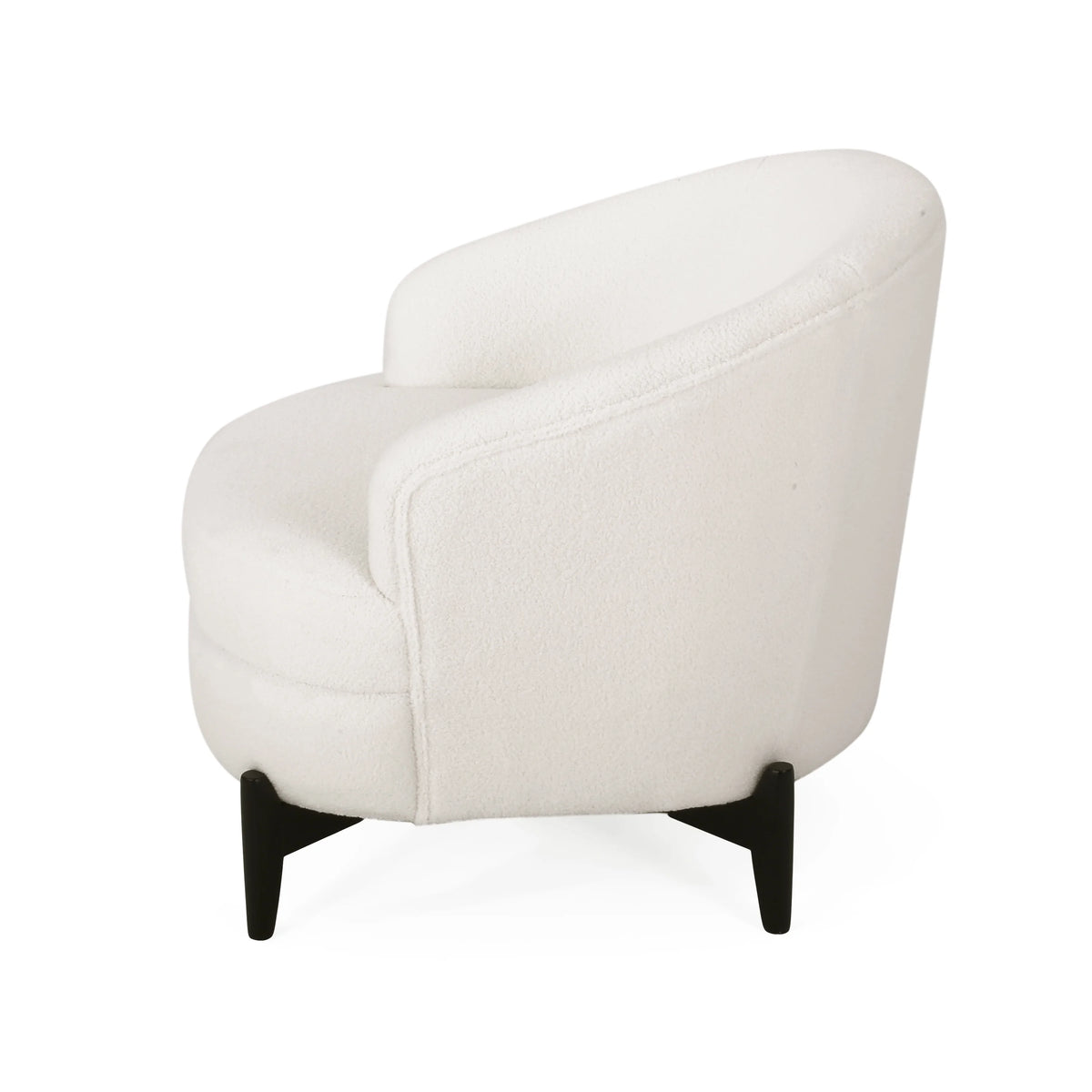 Contemporary Boucle Upholstered Club Chair T944761