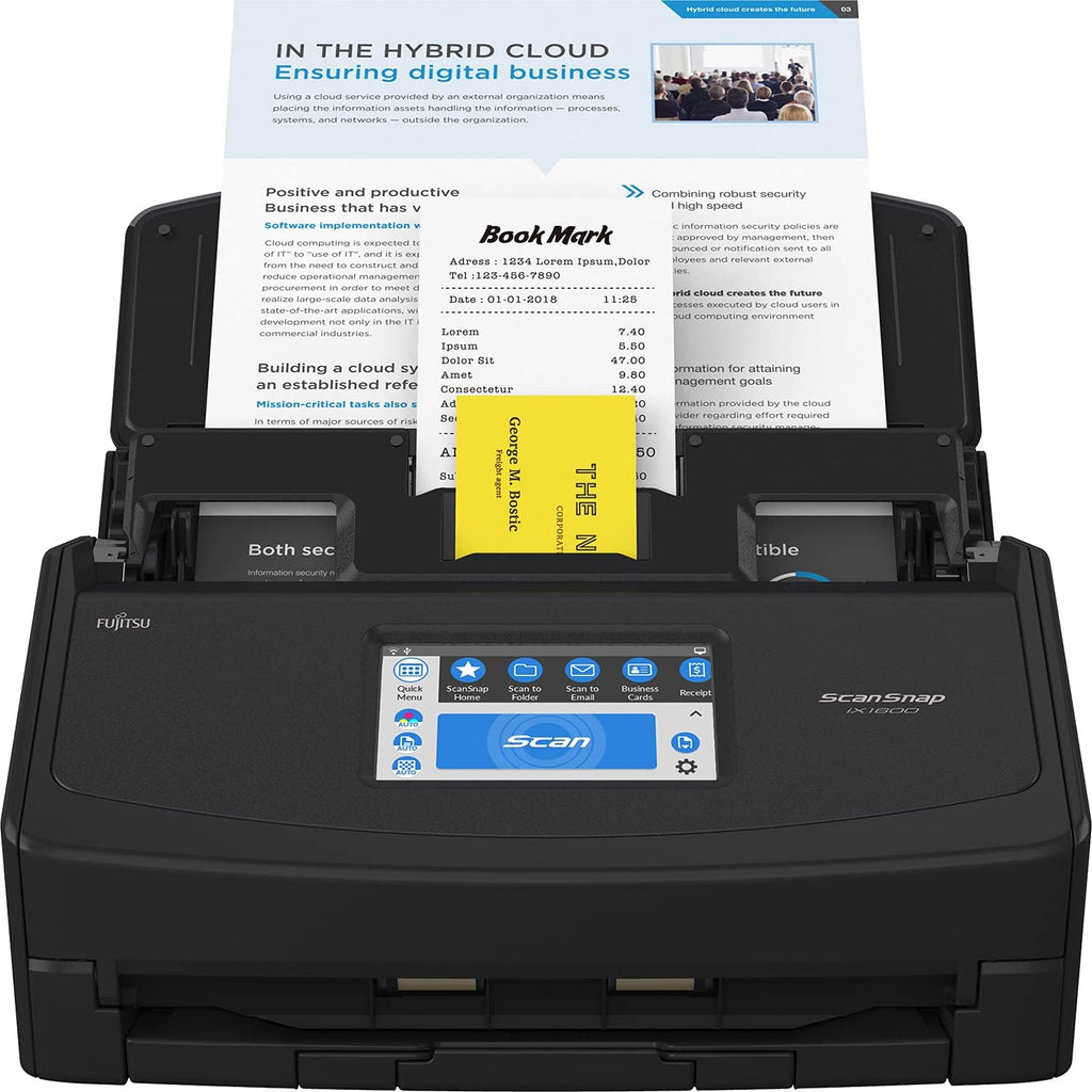 Black Document Scanner V8619