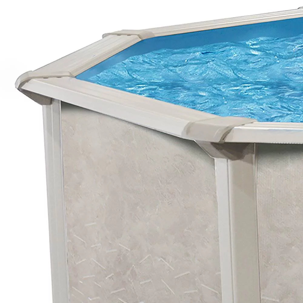 15 Foot x 52 Inch Steel Frame Above Ground Swimming Pool H2805