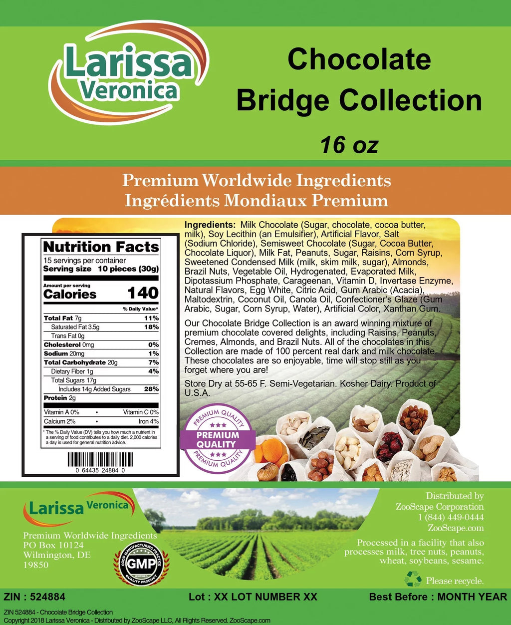 Chocolate Bridge Collection 16 oz 3-Pack K444615