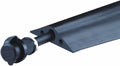 Heavy Duty Rubber Single Channel Duct Protector, Black, 5' Length K558269