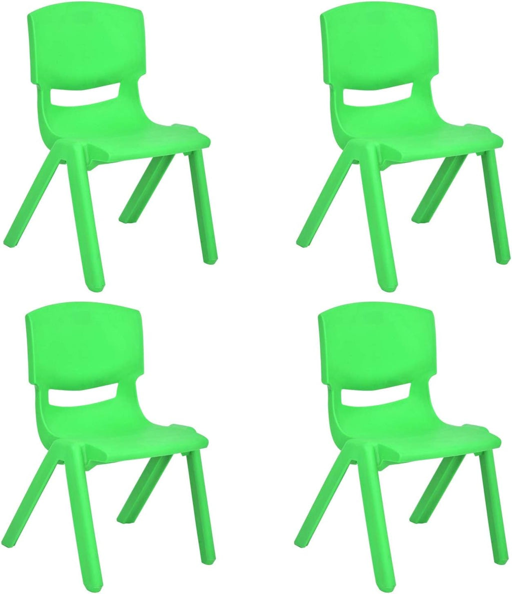 Stackable Plastic Kids Learning Chairs, Yellow, 10 Pack W37086