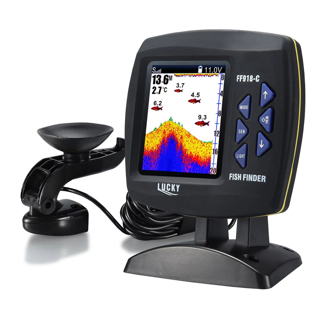 Color LCD Screen Fish Finder 590ft Water Depth H215449