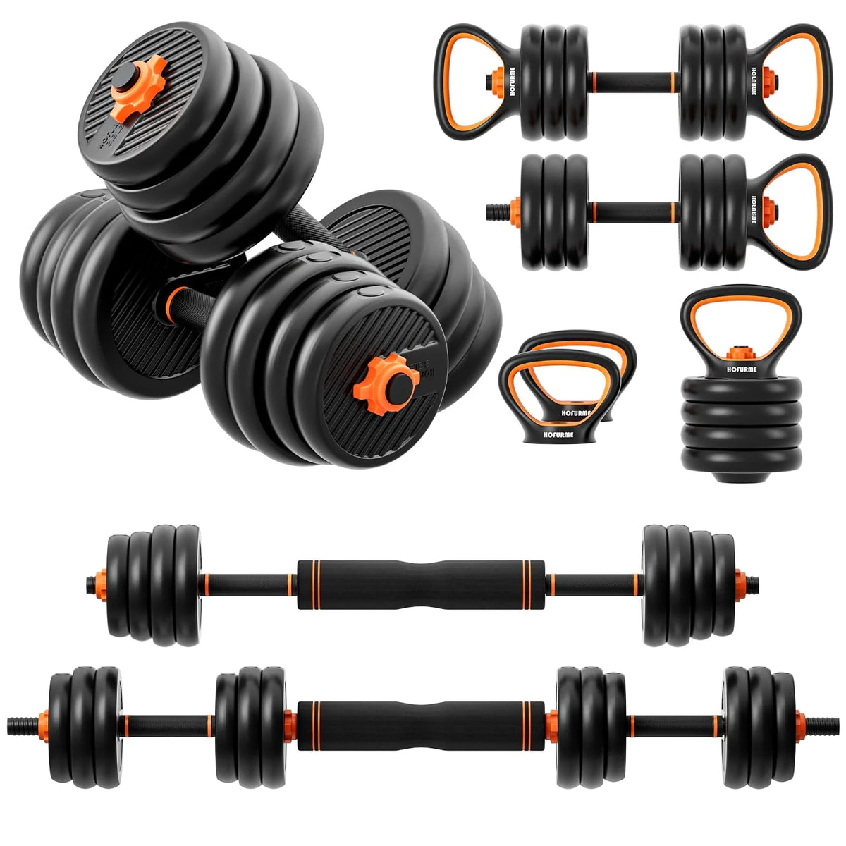 Adjustable Dumbbell Set, Black H1421