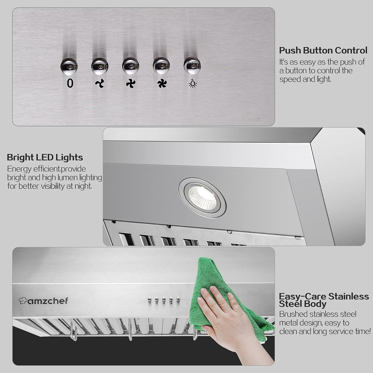 30 inch 700CFM Stainless Steel Under Cabinet Range Hood V18238