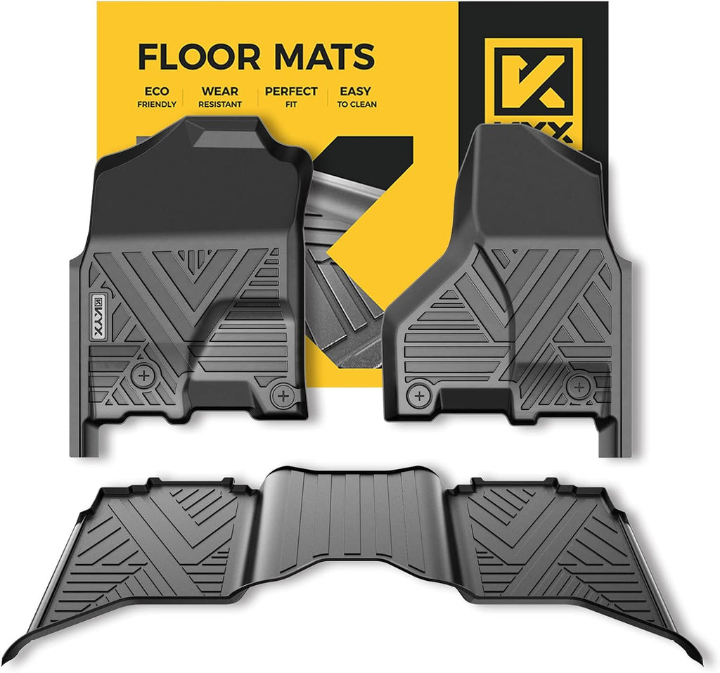 Black TPE Floor Mats 1st and 2nd Row X637591