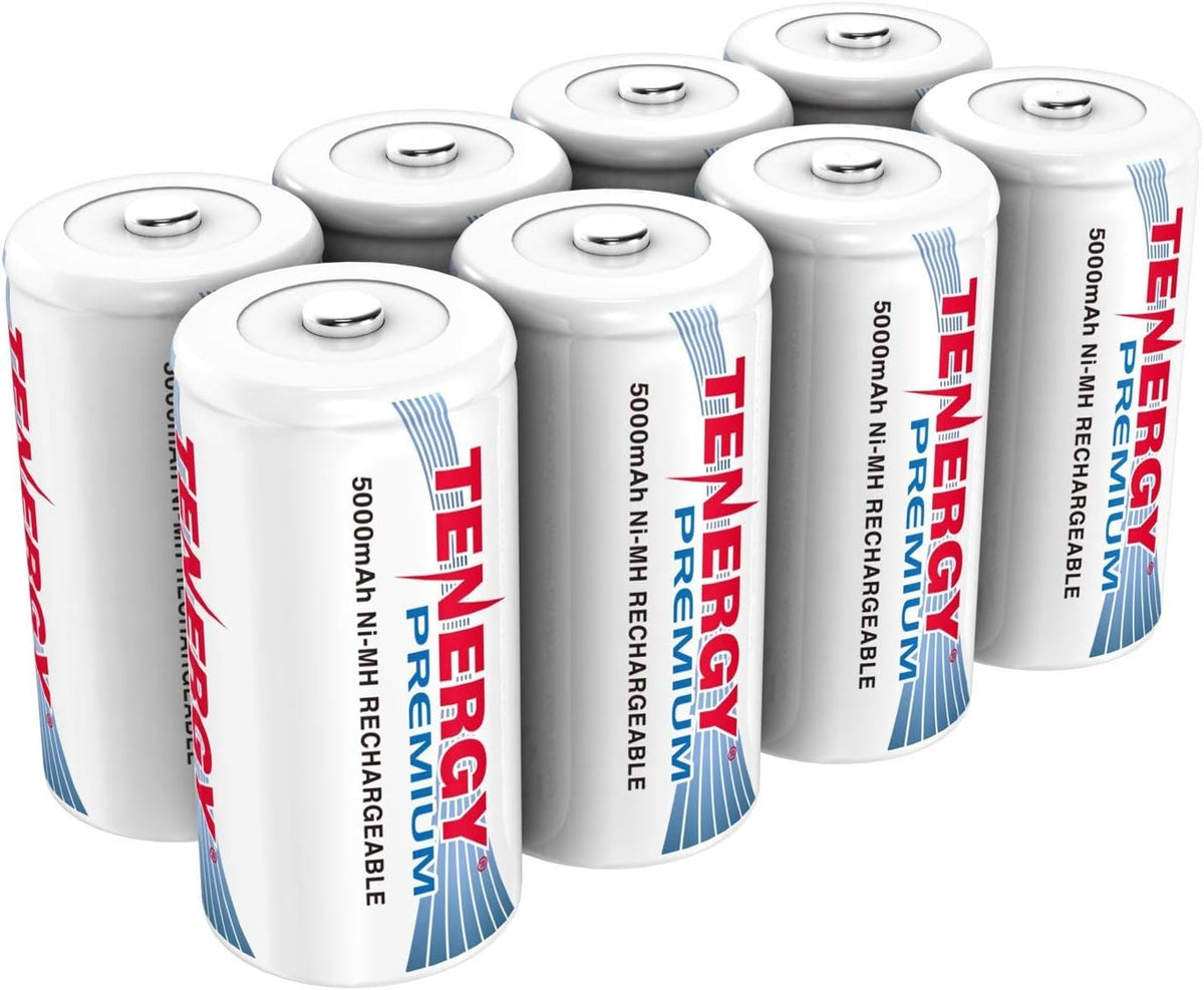 Rechargeable C Batteries 5000mAh NiMH 48-Pack M438