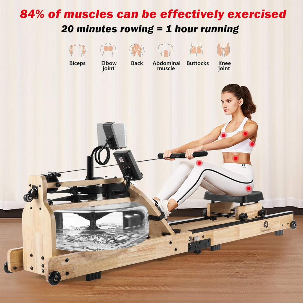 Foldable Water Rowing Machine with LCD Monitor T850