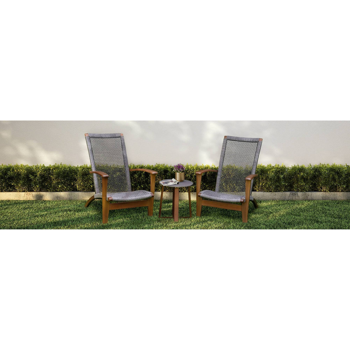 Eucalyptus Solid Wood Chair with Arms Q546474