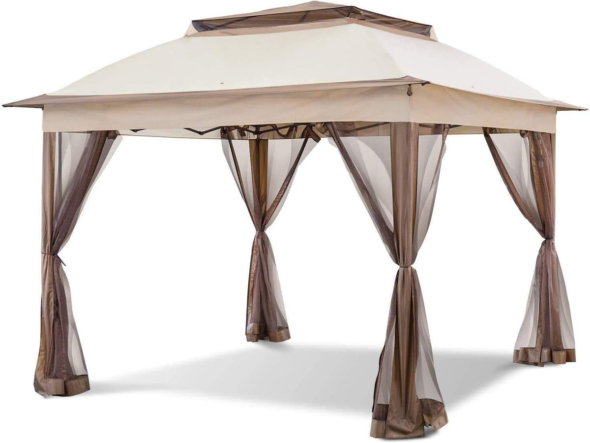11’ X 11’ Pop Up Canopy Tent with Mosquito Netting Q588302