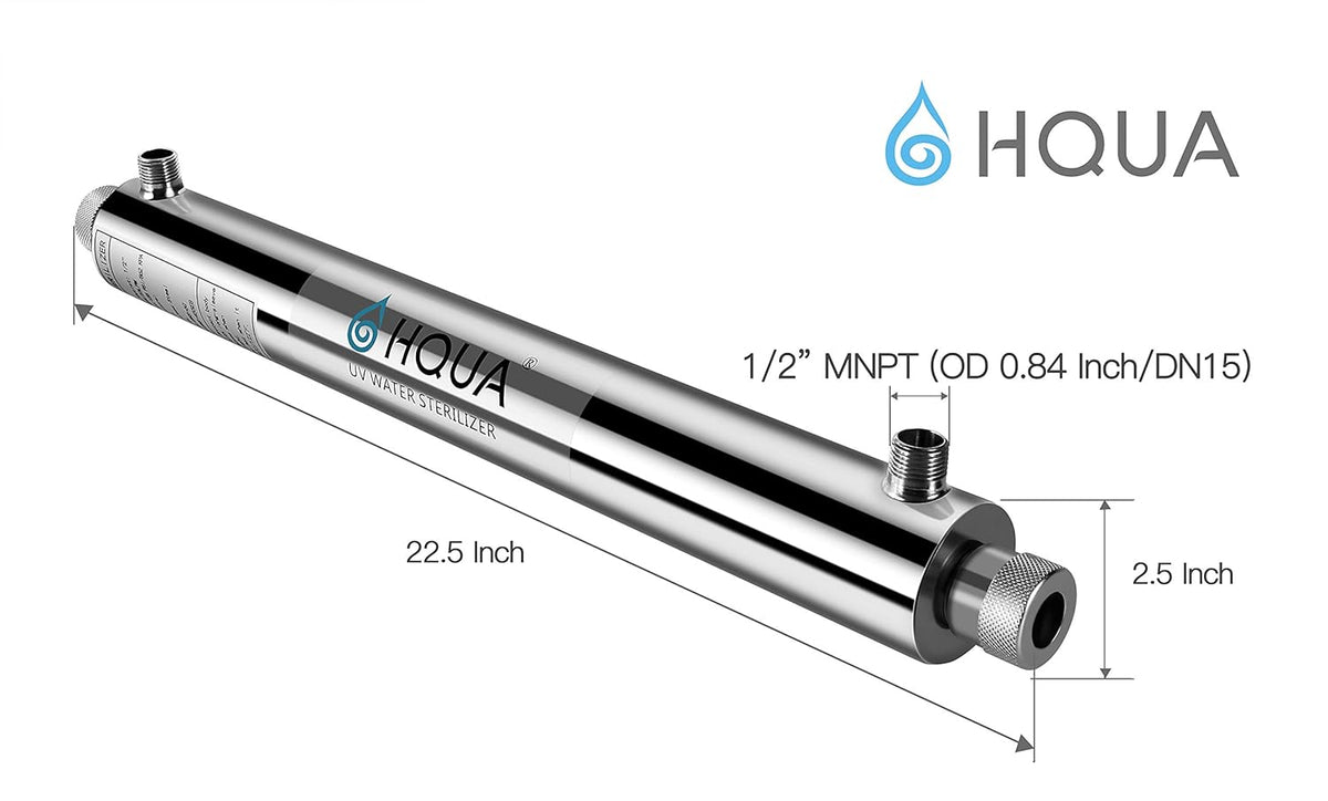 Ultraviolet Water Purifier Sterilizer Filter 6GPM 110V 25W J70942