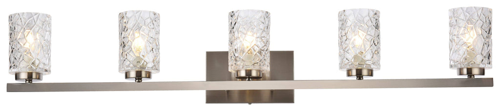 5 Lights Bath Sconce with Clear Shade M903