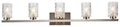 5 Lights Bath Sconce with Clear Shade M903