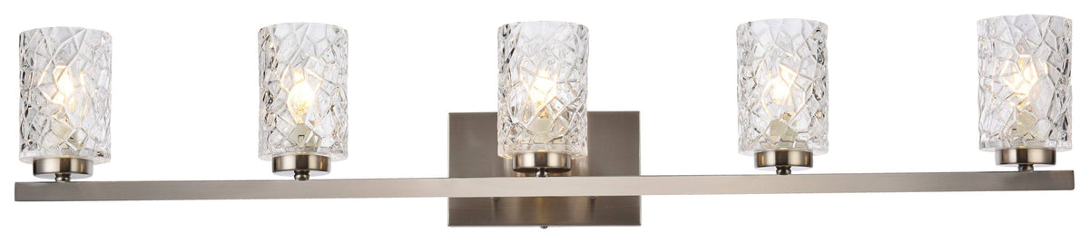 5 Lights Bath Sconce with Clear Shade M903