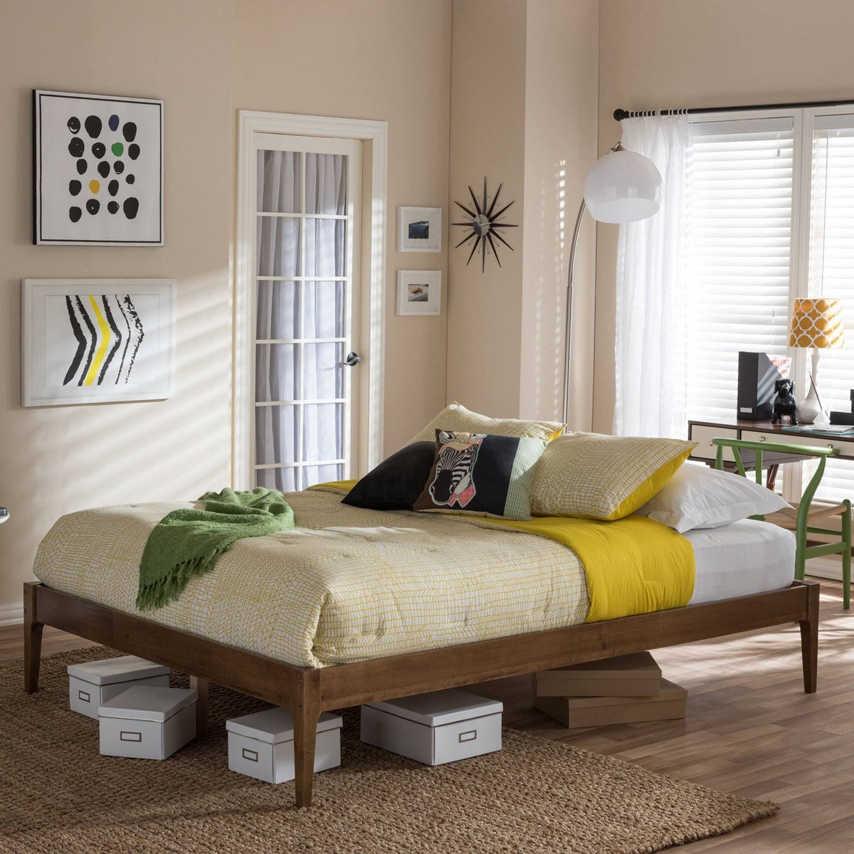 Queen Solid Wood Bed Frame N8718