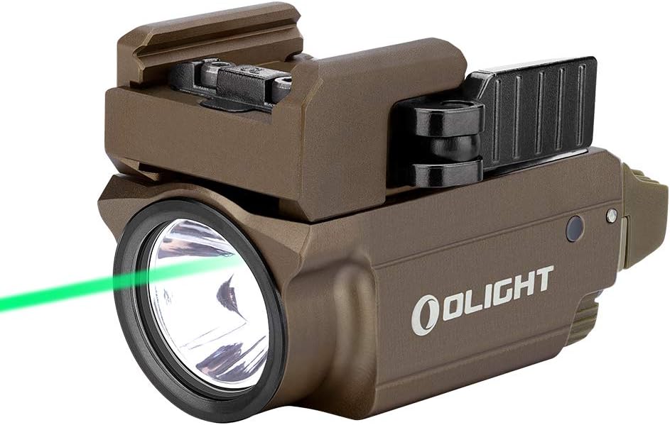 600 Lumens Green Beam White LED Compact Rail Mount Tactical Flashlight B898391