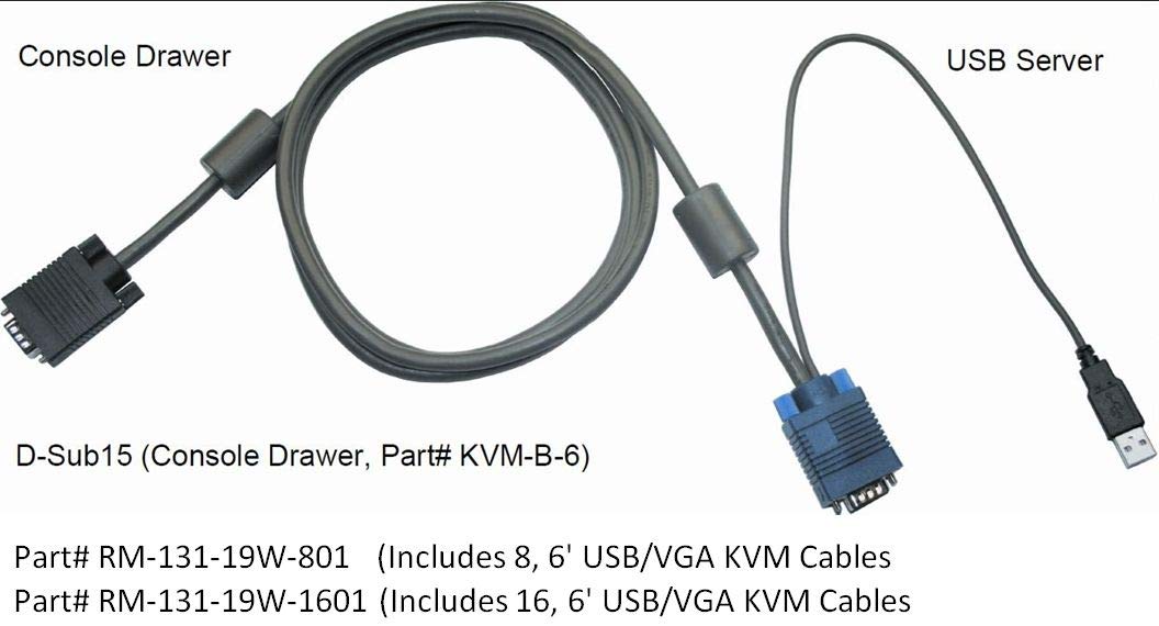 1U 19 Rackmount Monitor with 8 Port KVM Switch P629
