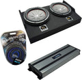 Compatible with Ford F-150 Super Cab 2015-UP Dual 10 Sub Box Enclosure X612