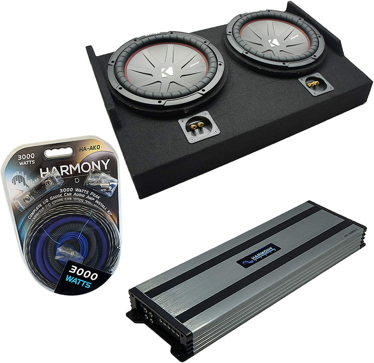 Compatible with Ford F-150 Super Cab 2015-UP Dual 10 Sub Box Enclosure X612