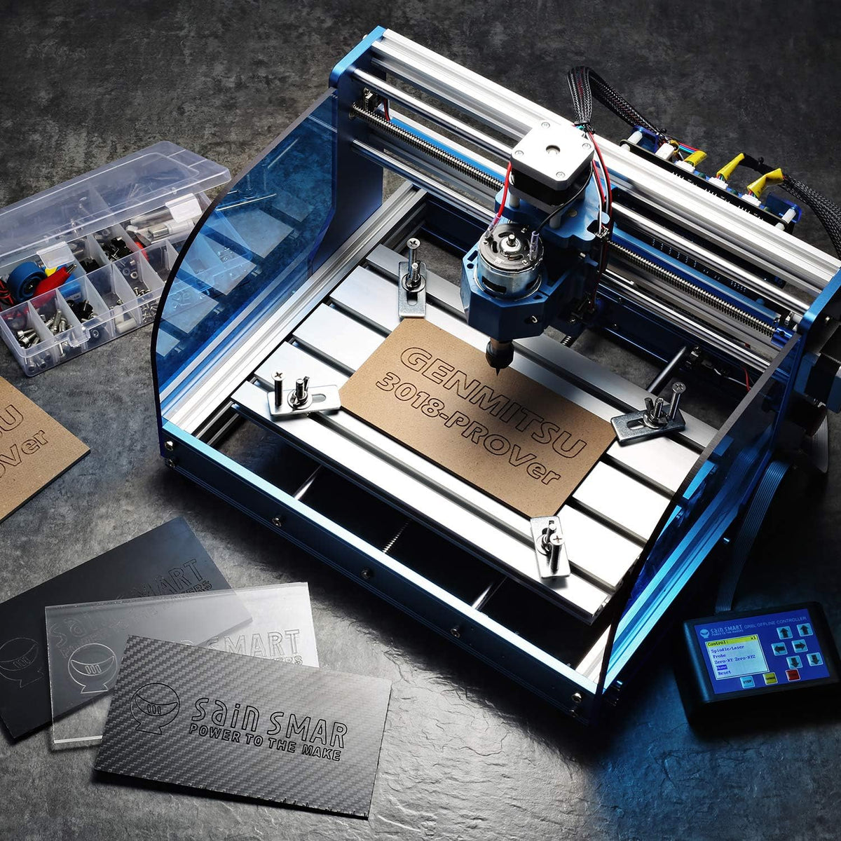 Desktop CNC Router Machine with GRBL Offline Control, 300 x 180 x 45mm U64141