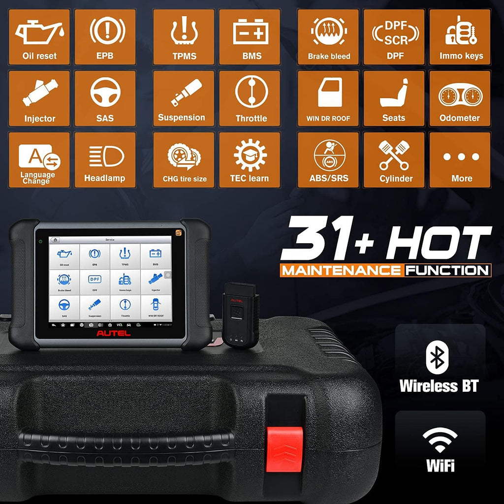 Diagnostic Scan Tool with TPMS and ECU Coding F1075