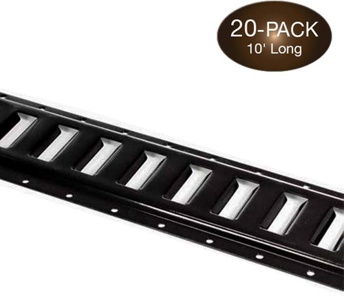 10-ft Powder-Coated Steel E Track Tie-Down Rail, Pack of 10 C42114