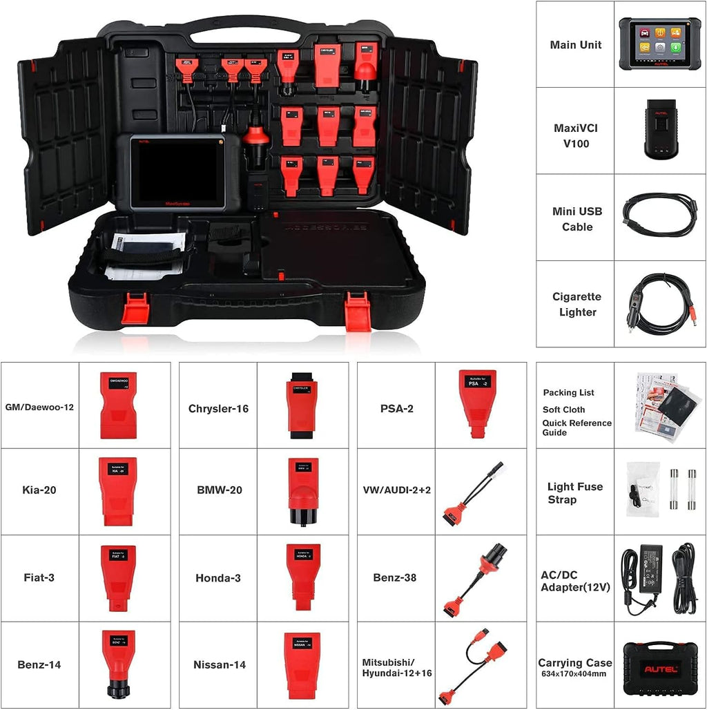 Diagnostic Scan Tool with TPMS and ECU Coding F1075