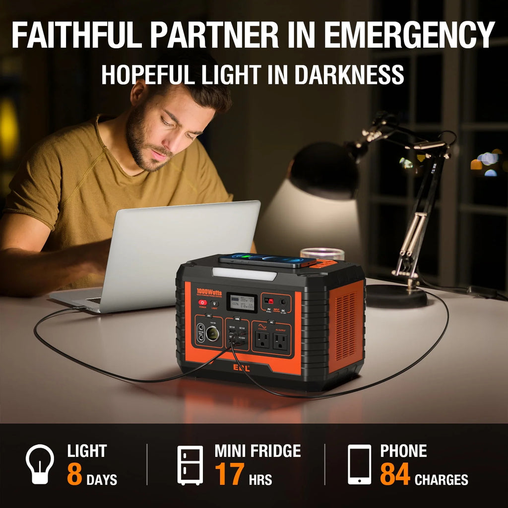 1000W 999Wh Portable Power Station S35329