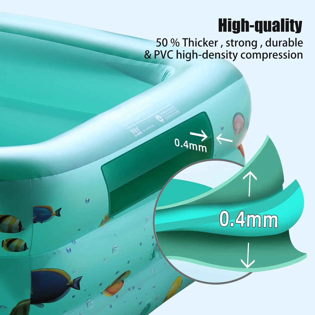 Inflatable Rectangular Family Swimming Pool T179732