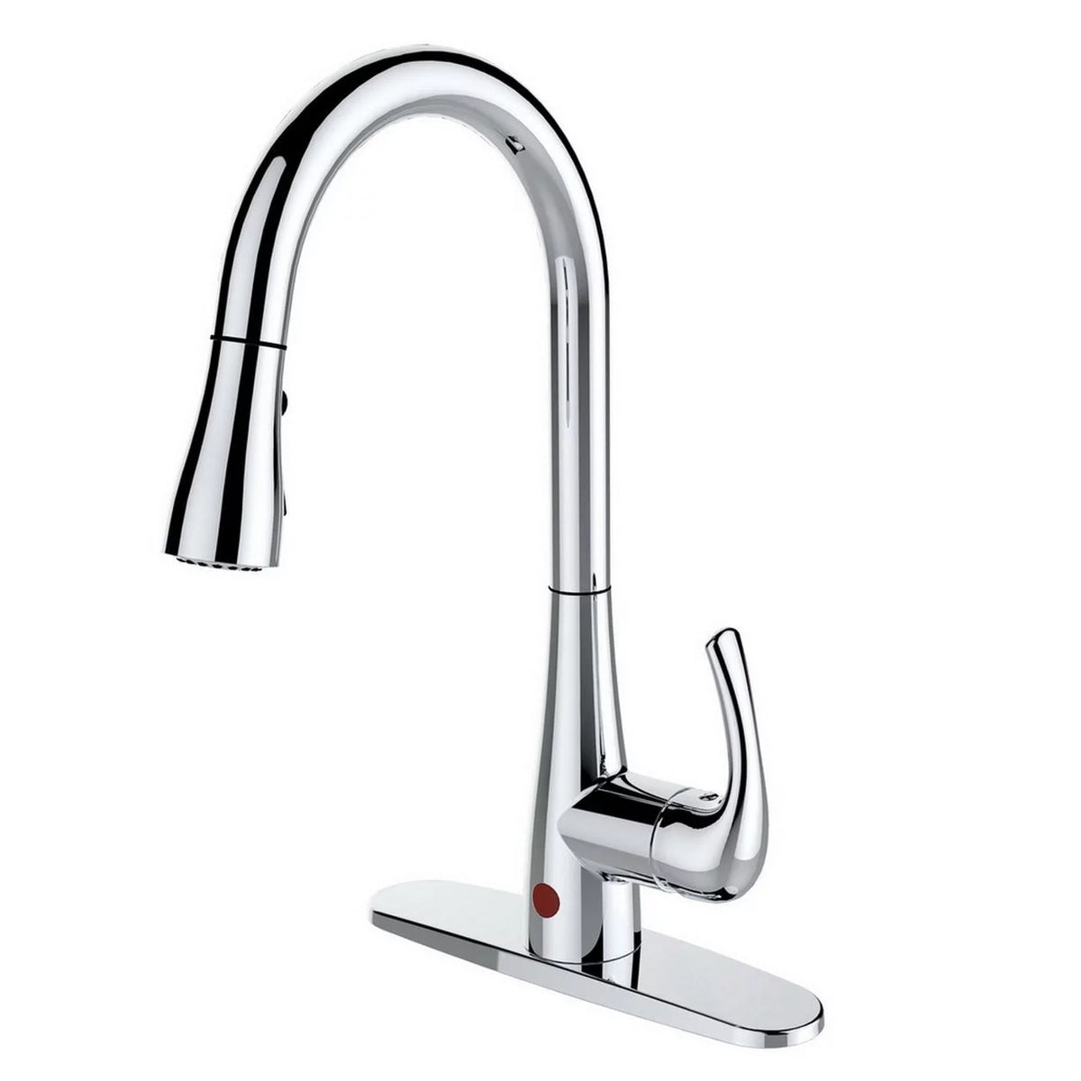 Single-Handle Pull-Down Sprayer Kitchen Faucet Chrome F62449
