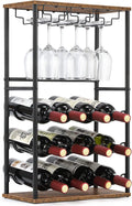 Brown Countertop Wine Bar Rack V287105