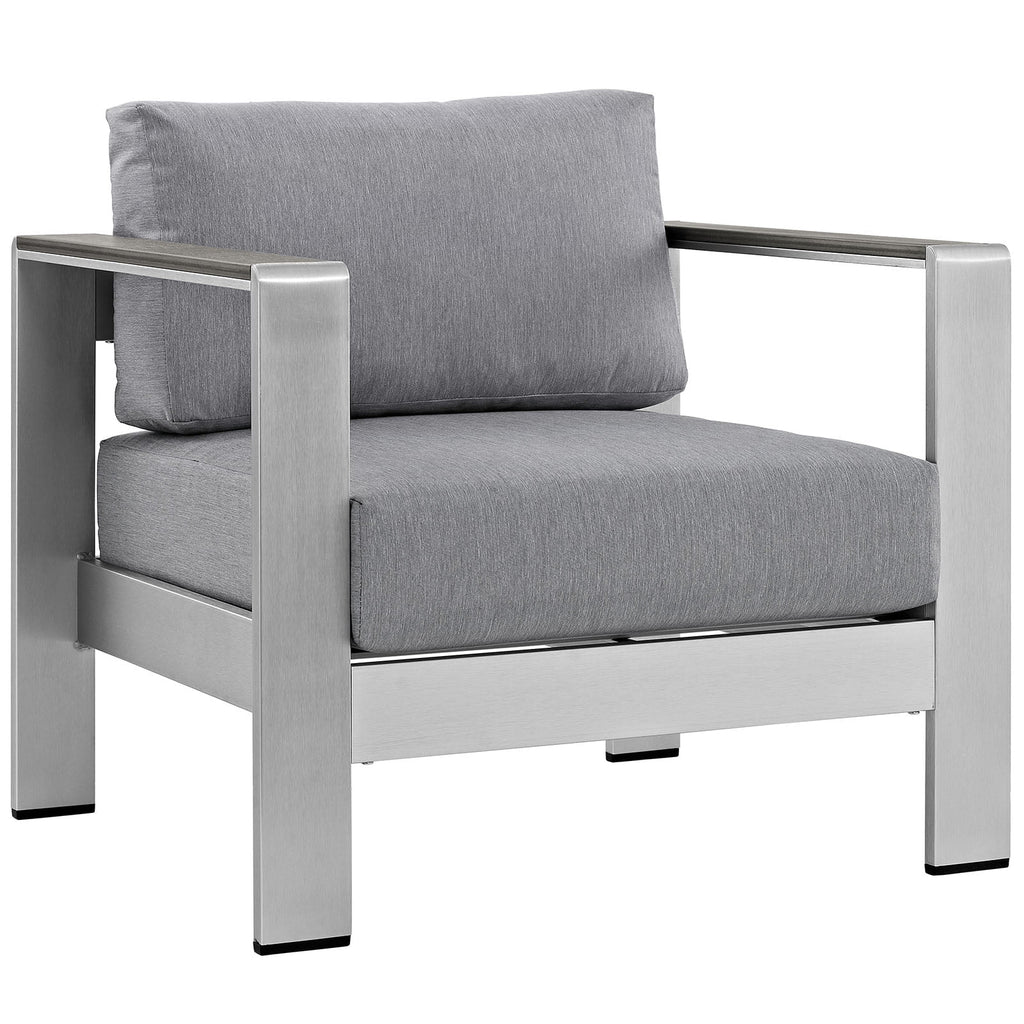 Grey Aluminum 3 Pc Sectional Sofa Set V282