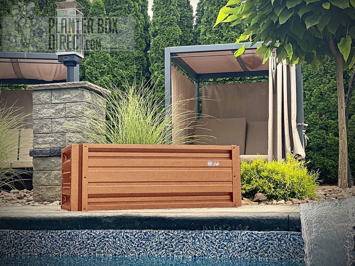 Rectangular Metal Planter Box Galvalume Steel 24 x 48" 18" High Walls M2965