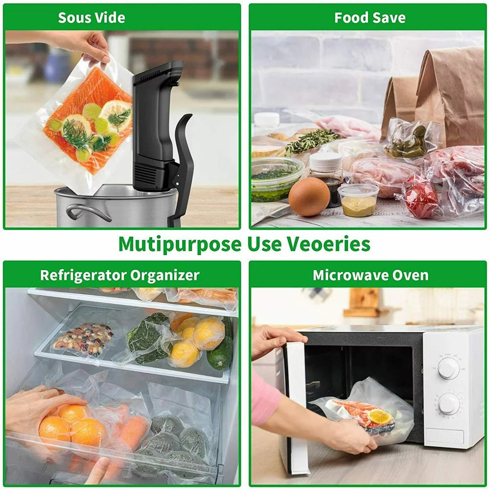 11" x 50' & 8" x 50' BPA Free Vacuum Sealer Bags X737556