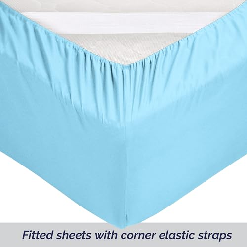 Super Soft 6-Pack Extra Deep Pocket Microfiber Fitted Sheet Twin XL Navy S82800