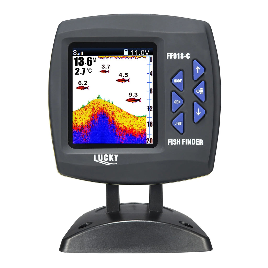 Color LCD Screen Fish Finder 590ft Water Depth H215449