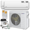 24,000 BTU 2 Zone Ductless Air Conditioner and Heat Pump P25989