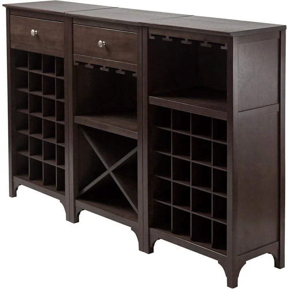Dark Espresso Modular Wine Cabinet S700728