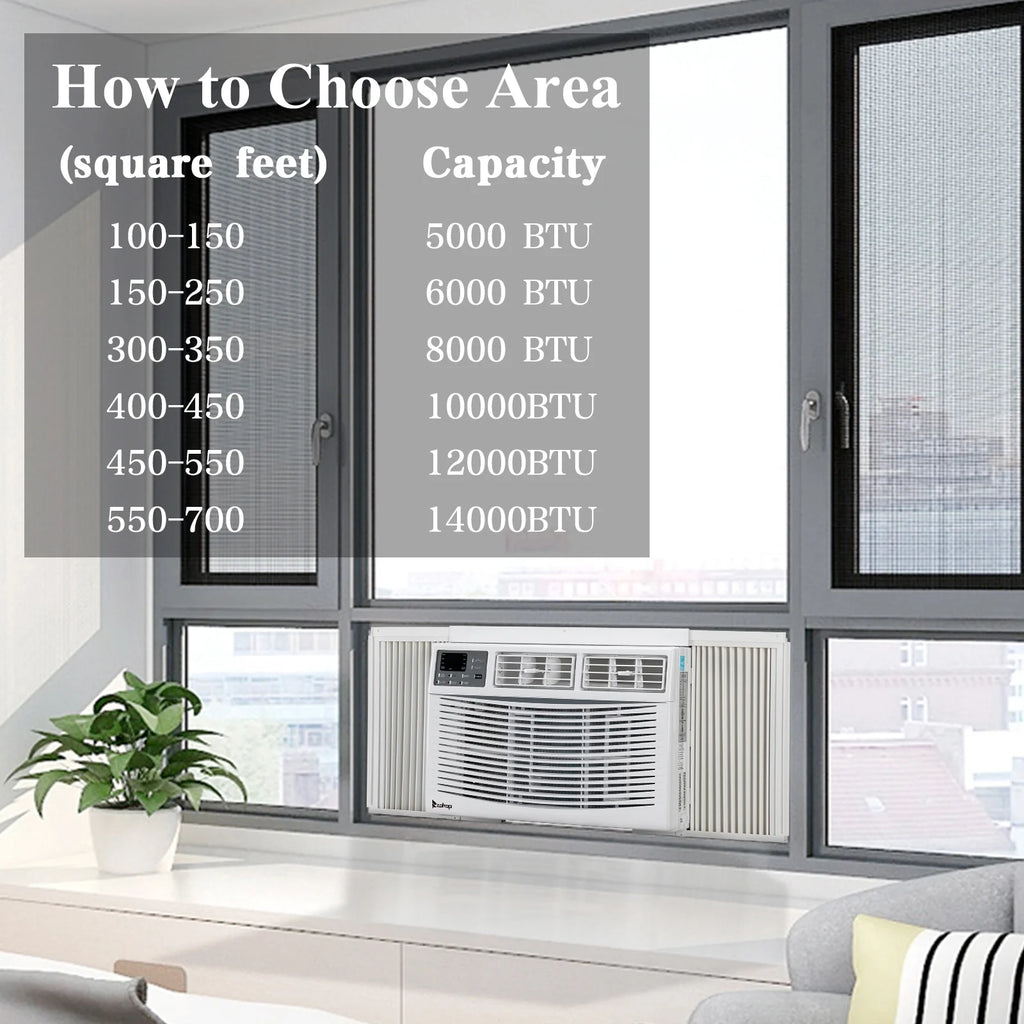 8000BTU 115V Window Air Conditioner with Remote Control Z8178