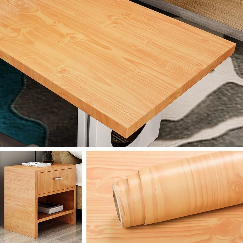 200x36 Inch Peel and Stick Wood Grain Vinyl Countertop Paper K5892