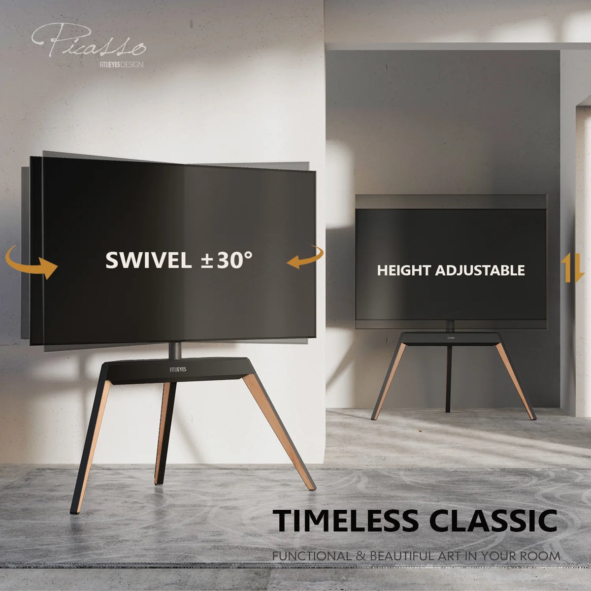 Corner TV Stand for 55 65 70 75 78 Inch TV I109830