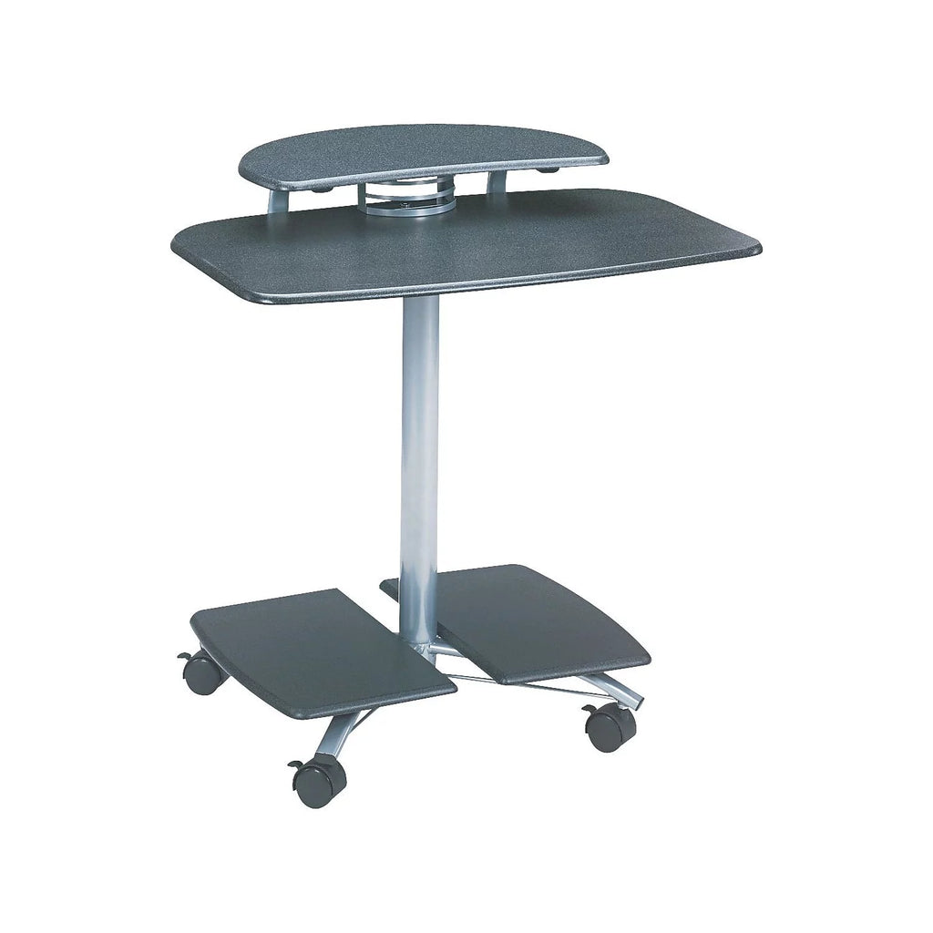 Mobile Wood Computer Cart U576