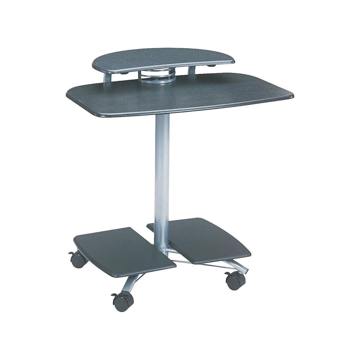 Mobile Wood Computer Cart U576