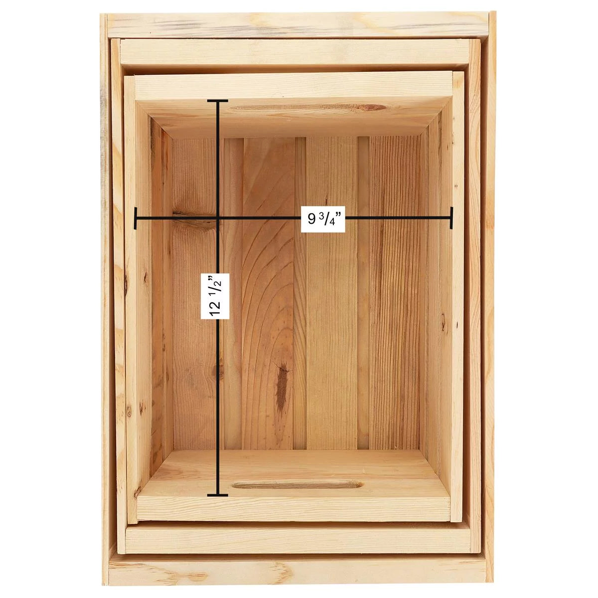 Wooden Crate 3 Piece 14" 16" 18" J3127