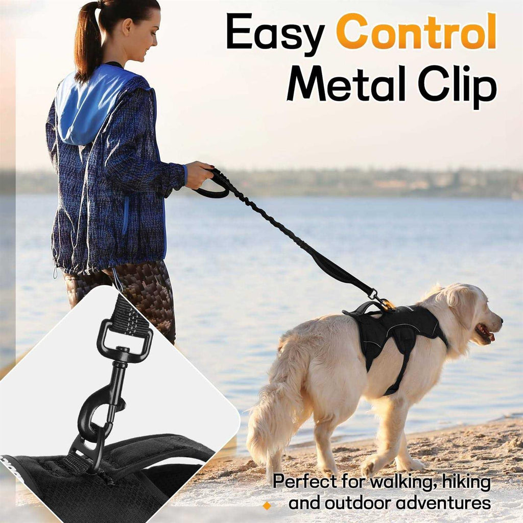 Adjustable Soft Padded Dog Harness with 2 Leash Clips N7029