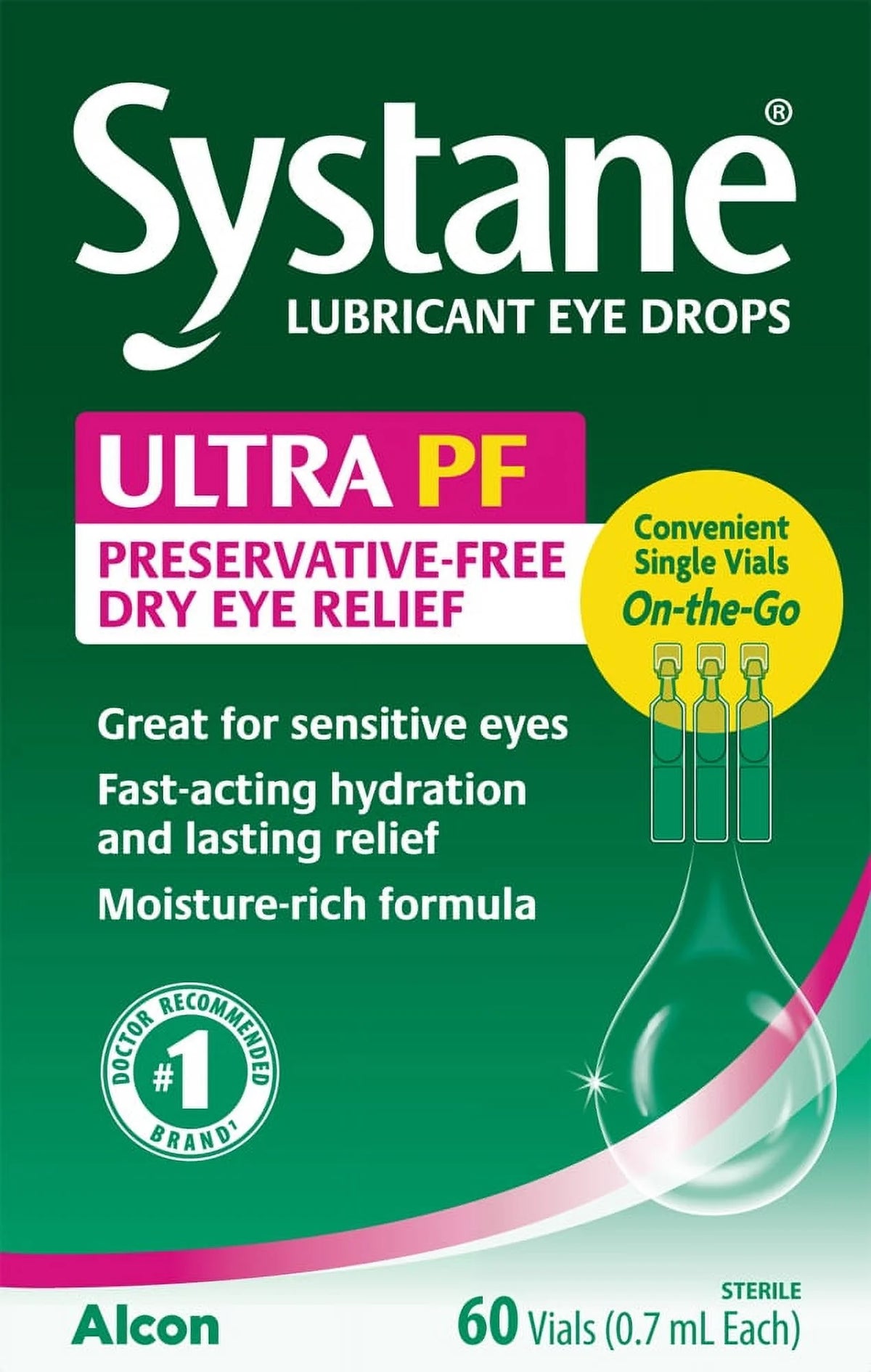 Preservative-Free Eye Drop Vials 60 Count O558