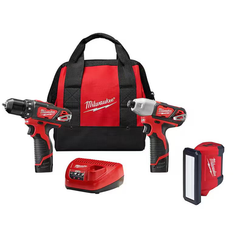 12V Lithium-Ion Cordless Drill Driver/Impact Driver Combo Kit A86175