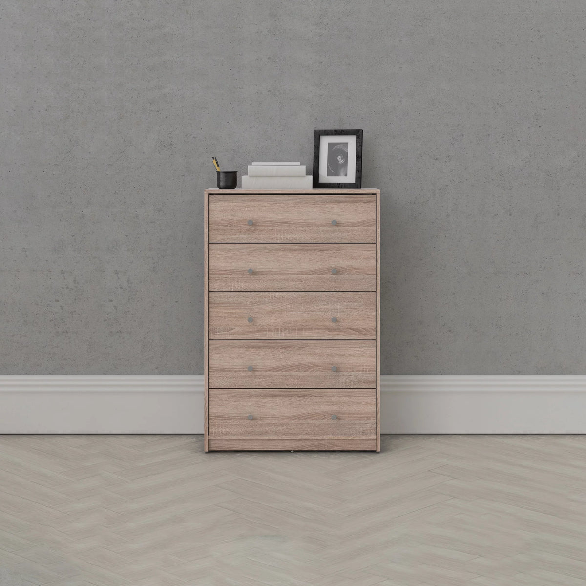 5 Drawer Chest Grey A2149